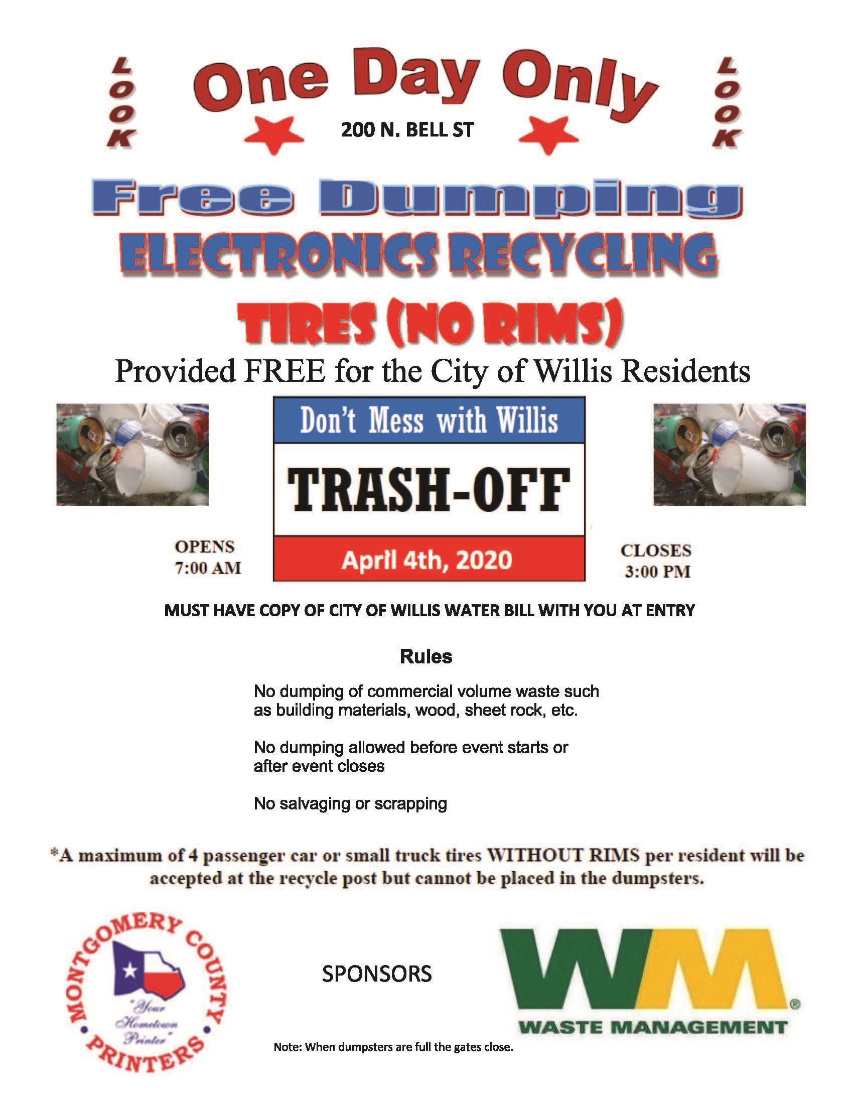 Willis trash off 2020